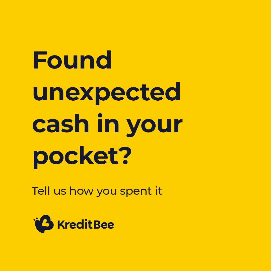 kreditbee's tweet photo. Finding a forgotten banknote in your pocket is always a special feeling. Tell us about a time you found some bonus pocket money and what you did with it in the comments.
#KreditBee #kreditbeehaina #engagement #financialadvice #cashsplash https://t.co/R1mAhdurhi