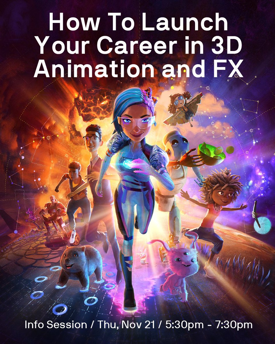 Join us for our final Open Studio of the year! 
Discover firsthand how you can launch your career into the 3D animation and FX industry by hearing from graduates of the Master of Animation and Visualisation.

Register now: events.humanitix.com/open-studio-ho…