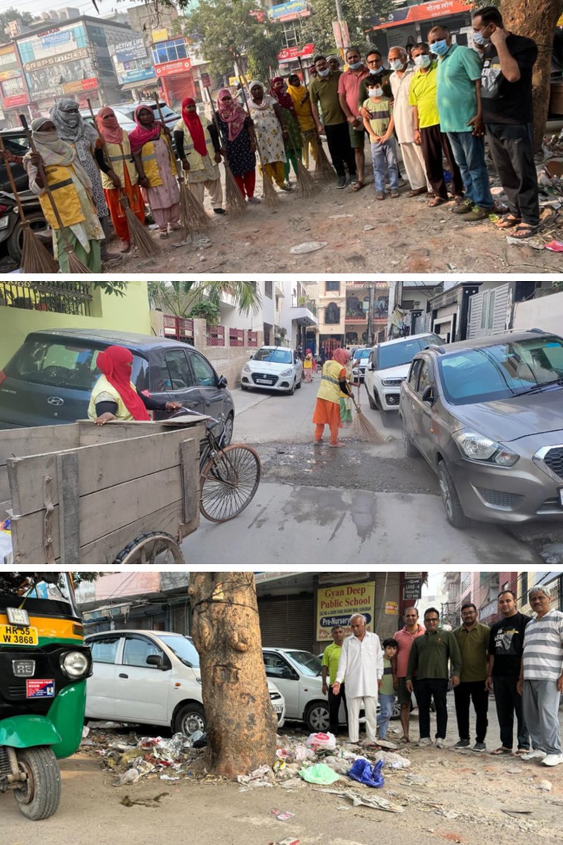 MunCorpGurugram's tweet photo. दिनांक 9 नवंबर 2024 को अशोक विहार फेस-1 की गली नंबर 1, 2, 3 और 4 में नगर निगम गुरुग्राम एवं स्थानीय लोगों के सहयोग से विशेष स्वच्छता अभियान का शुभारंभ किया गया। #SwabhavSwachhata #SwachhSurvekshan2024Gurugram #ULBCode800429 https://t.co/YGhYS6ySQV