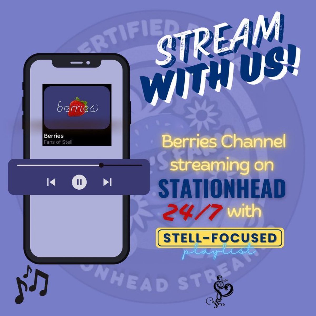 stellhouses's tweet photo. Don’t forget to stream #StellRoomEP today! Join the Berries Channel, on air 24/7, on Stationhead. 🍓💛

🎧 https://t.co/t3Fn30oWYN

@stellajero_ #Stell https://t.co/zHKIogfWn4
