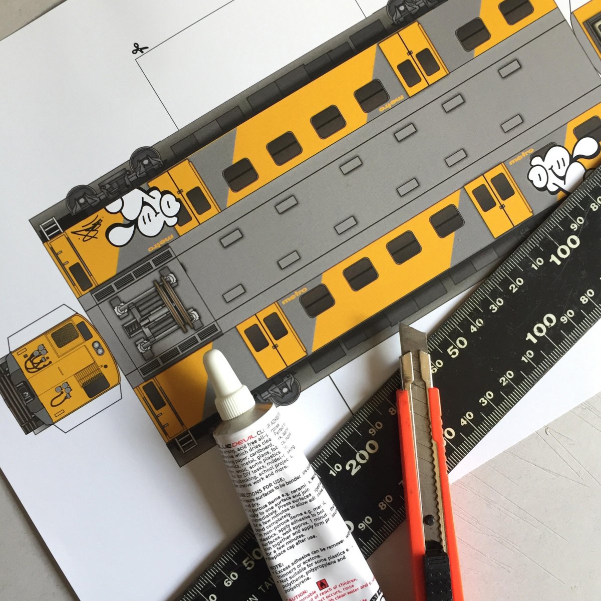 DIY DR.Z PAPER METRO TRAINS!
Download the templates to print out and build your own! Print files available here:  drzulu.com/blog