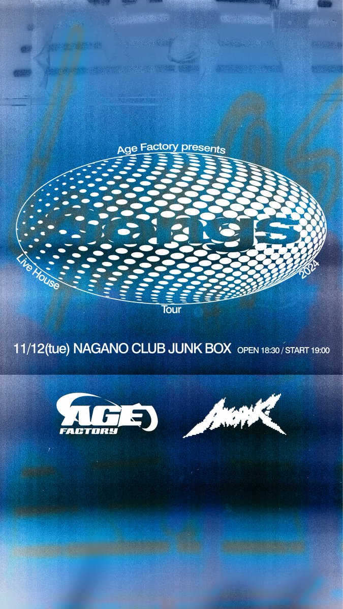 Tomorrow Age Factory presents 「Songs」 Live House Tour 2024 22
