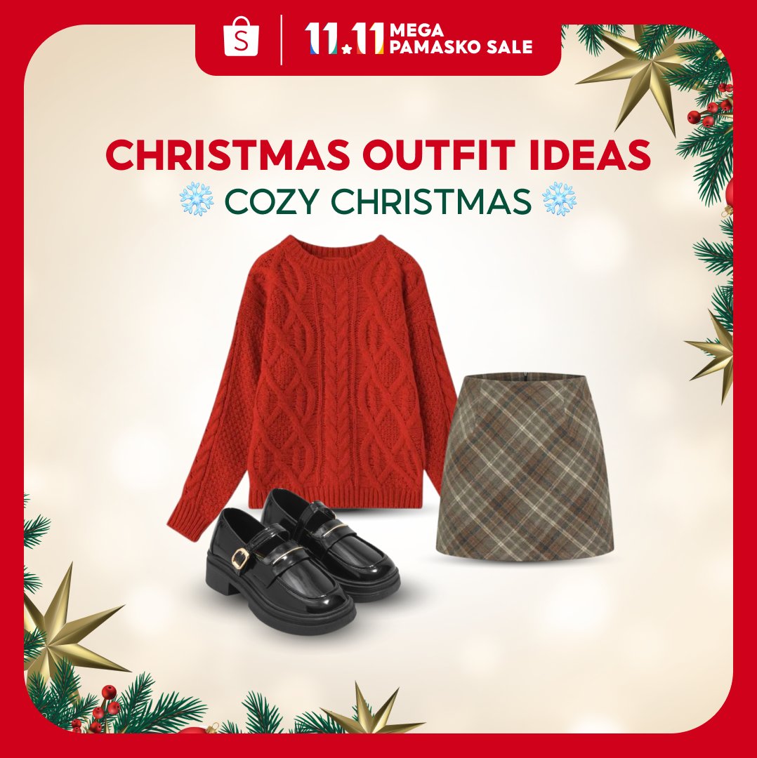 ShopeePH's tweet photo. What's your Christmas OOTD vibe this year? โจ Comment your emoji below ๐
From cozy chic to festive glams, #ShopeeStyles has MILLIONS OF FASHION DEALS for every holiday mood! Get your festive look at #Shopee1111MegaPamaskoSale and bring the seasonโs magic to your wardrobe ๐๐๐ป
SHOP NOW: https://t.co/qXAN3N2Rd4
#AngDaliDaliSaShopee #ShopeePH