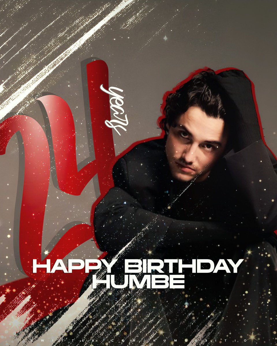 HumbeSitio's tweet photo. Feliz cumpleaños, HUMBE. Hoy celebramos tu talento y cada logro que has alcanzado. Gracias por inspirarnos y por cómo tu música conecta con cada uno de nosotros. Que este año esté lleno de nuevos éxitos y sueños cumplidos. Estoy demasiado orgulloso de ti, mi pequeño popst⭑r. https://t.co/X6ex5VGqwd
