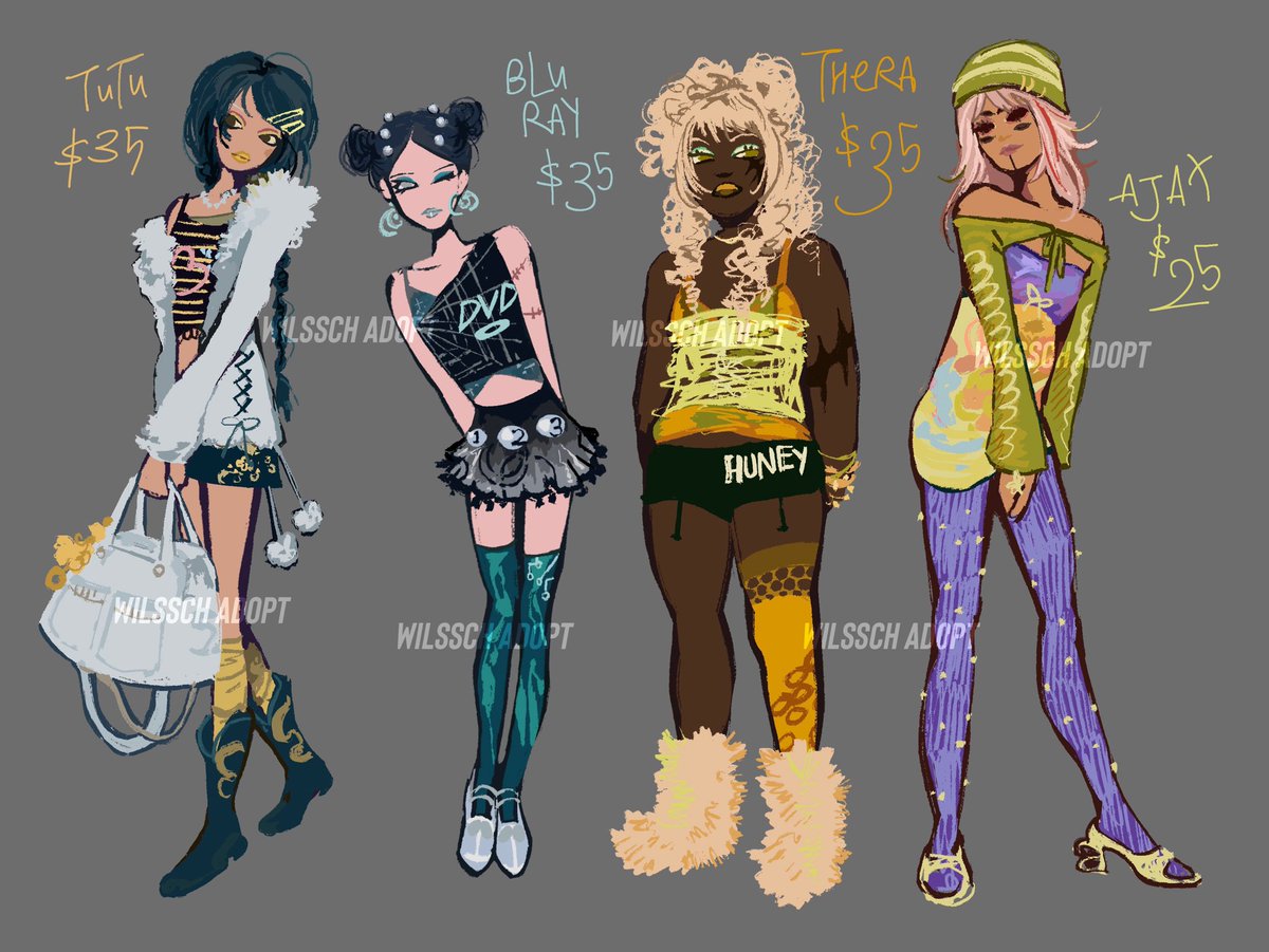 wilssch's tweet image. 🪐 some oc adoptables/character designs 
dm or comment to claim #ocadopts