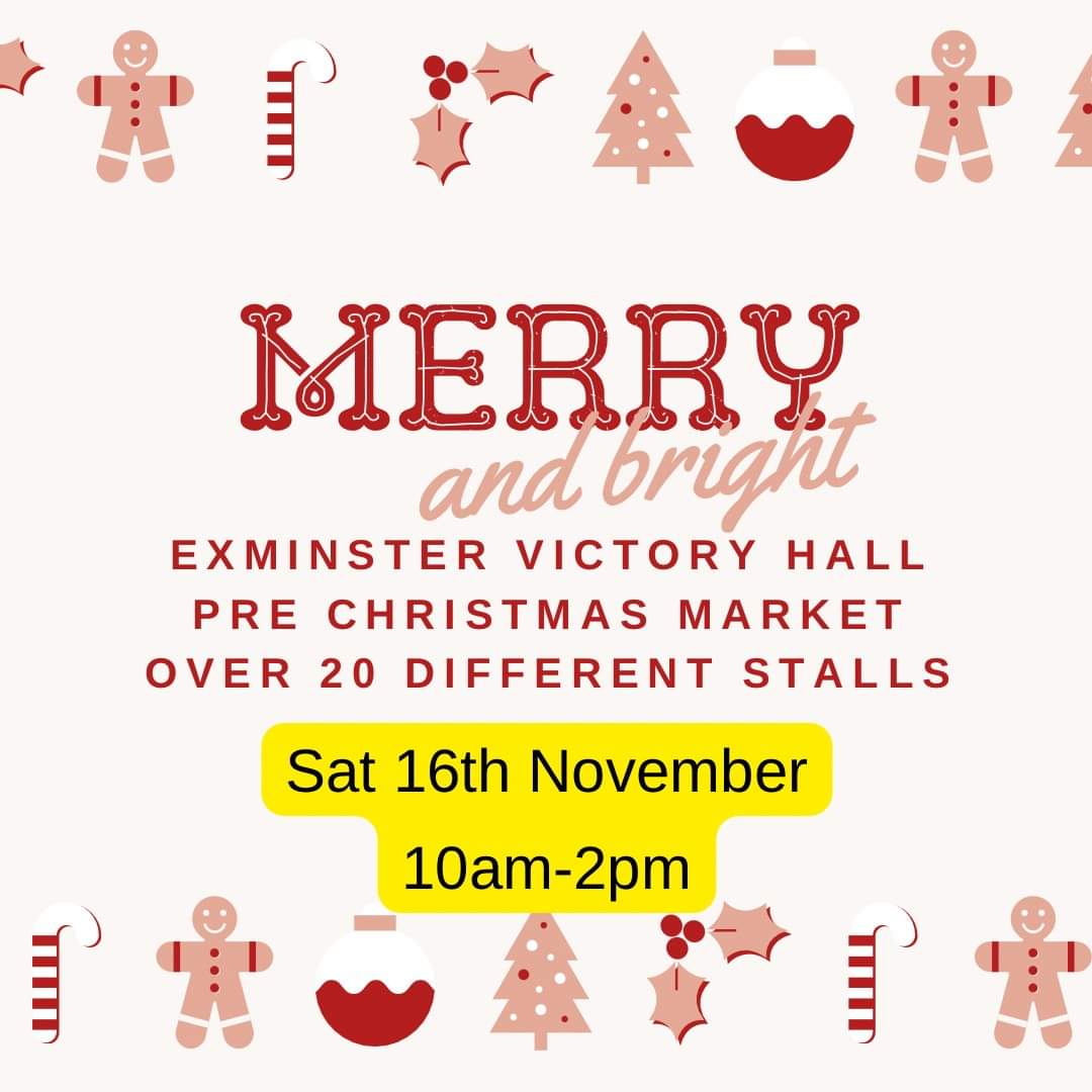 🌲💚 Join us for our Christmas Market on Saturday. Lots of lovely stalls 🌲💚
Open 10am - 2pm

#Exminster #Christmas