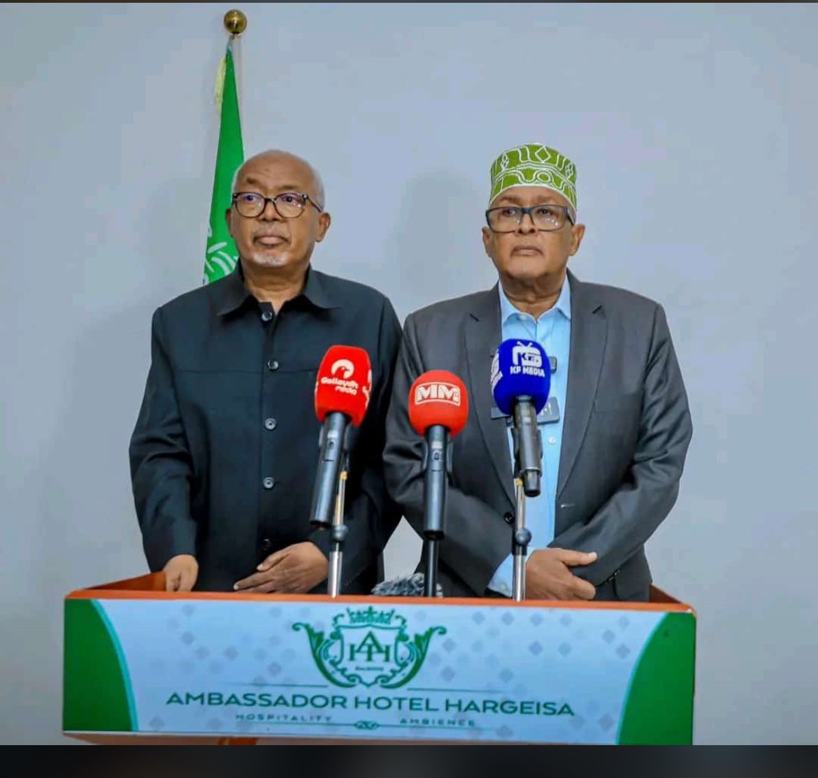 The vice president in Somaliland, just coming part of wadani. Somaliland after view days starting a many development years.