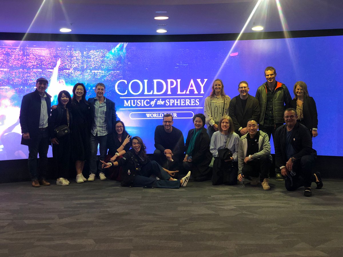 DickerData's tweet photo. 🎶We had an absolute blast hosting multiple groups of partners, who were lucky enough to win a ticket from one of our recent Dicker Data incentives to #Coldplay’s Music of the Spheres World Tour! Thank you to everyone who joined us in Sydney &amp; Melbourne.

#WEAREDDR https://t.co/xuRG7zs4Fd