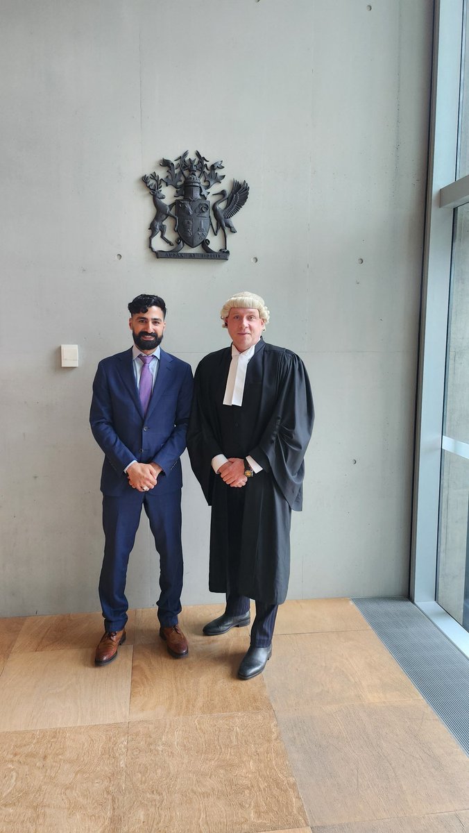 MerchantJW's tweet photo. It's a full circle ecosystem... from student to solicitor to a soon to be prosecutor appearing against me ... congrats Nasir on your admission! #objectionsustained https://t.co/tnLGxj0xC1