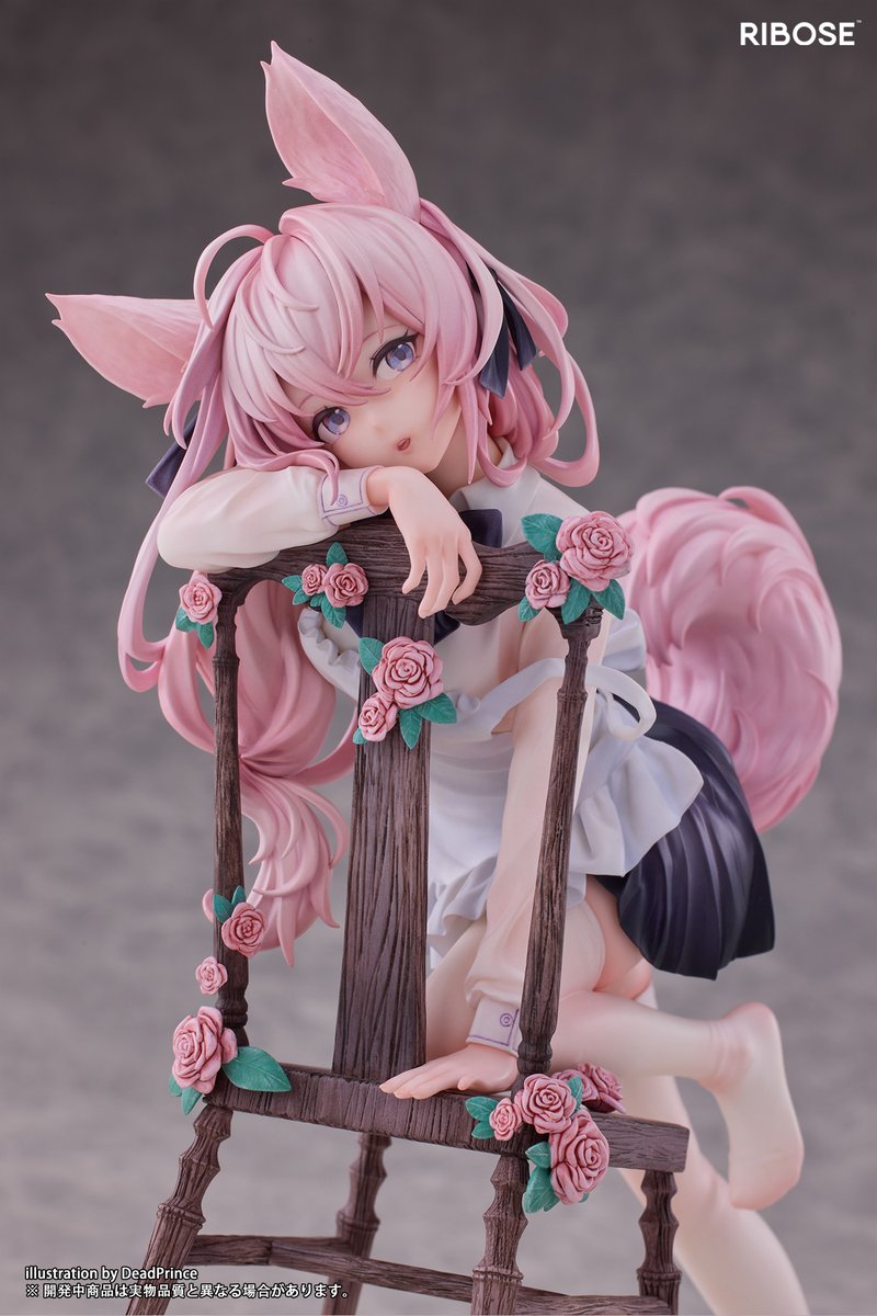 digitamin's tweet photo. ◎人気イラストレーター #DeadPrince 氏のオリジナルキャラクター「Rabbit Flova」が1/7スケールフィギュアになって登場です！

◆送料無料◆#RIBOSE 1/7 #Rabbit_Flova #特典付き #フィギュア 【7月予約】
https://t.co/4IGcTxXaOk

特典として缶バッジが付属いたします。

【特典】缶バッジ