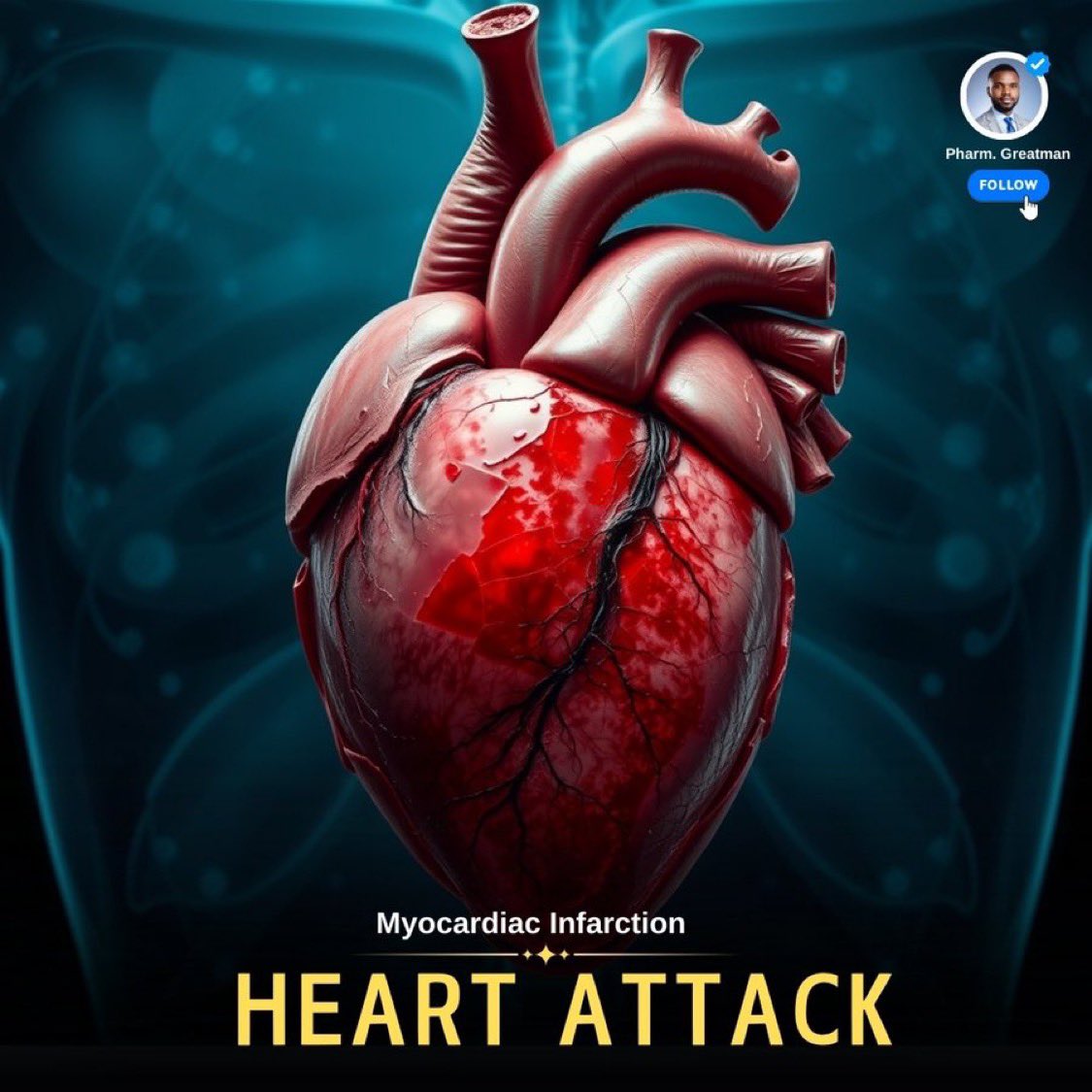 OGreat6's tweet photo. “Many people have died of heart attack”

But what exactly happens when your heart is under attack? 

This thread explains the causes, warning signs, and how you can protect yourself from this life-threatening situation

Scroll up✍🏽 https://t.co/PcgihXoKn8