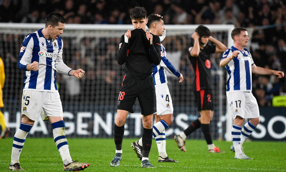 উড়ন্ত বার্সাকে মাটিতে নামাল সোসিয়েদাদ