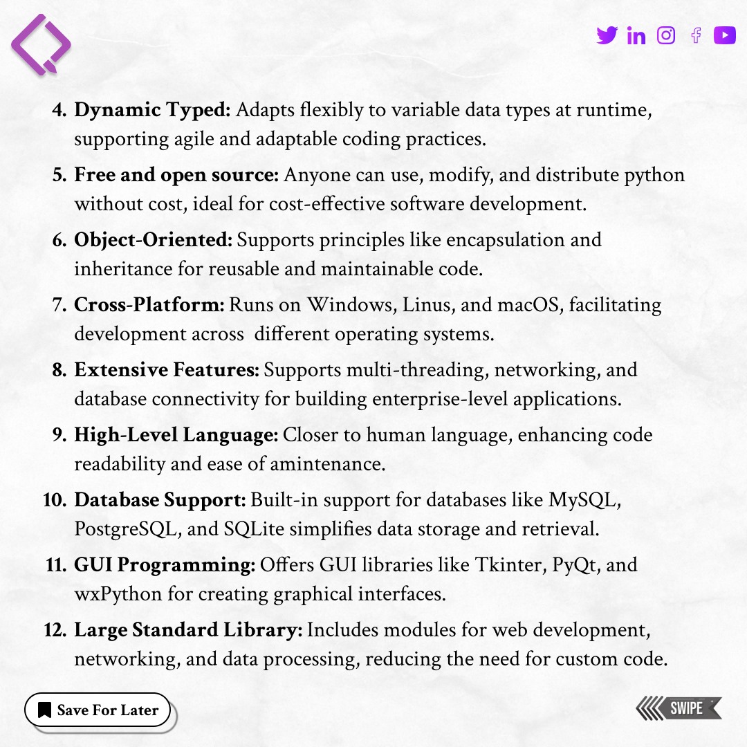 qubycles's tweet image. "🚀 Ready to dive into coding? Our Python for Beginners guide is here to make learning easy and fun! 🐍 Whether you're starting from scratch or brushing up on the basics, this detailed step-by-step guide will set you up for success. Let's code your future! 💻✨ #PythonForBeginner