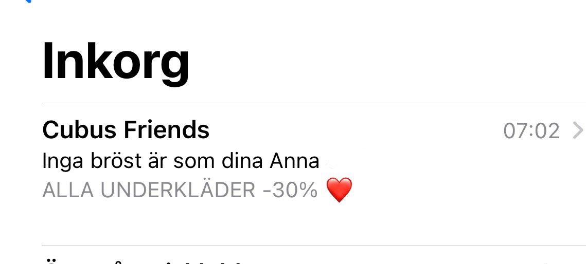 Cubus mejl känns som ett dåligt raggningsförsök av nån full snubbe