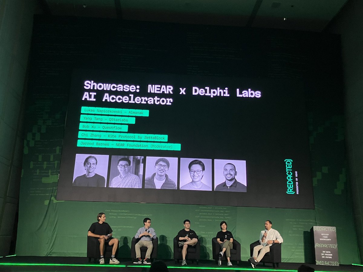 Kevin Simback π· (@ksimback) on Twitter photo The NEAR x Delphi Labs AI Accelerator teams representing on stage
<a href="/ZettaBlockHQ/">ZettaBlock</a>
<a href="/questflow/">Questflow</a>
<a href="/aiko_qstarlabs/">Aiko Lang | AI-Powered Head of BD QStarLabs</a>
<a href="/Almanak__/">Almanak</a> The NEAR x Delphi Labs AI Accelerator teams representing on stage
<a href="/ZettaBlockHQ/">ZettaBlock</a>
<a href="/questflow/">Questflow</a>
<a href="/aiko_qstarlabs/">Aiko Lang | AI-Powered Head of BD QStarLabs</a>
<a href="/Almanak__/">Almanak</a>