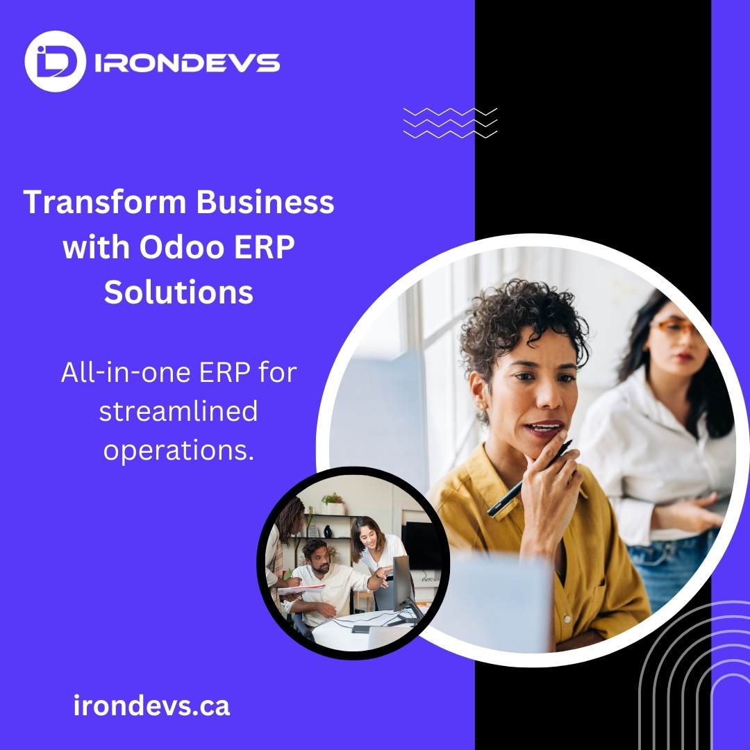 Irondevsdigital's tweet image. Streamline your operations with our Odoo ERP solutions. From inventory to sales management, Iron Devs Digital offers comprehensive ERP systems to empower your business’s efficiency. Elevate your management with technology that works.

#OdooERP #IronDevsDigital #EdmontonBusiness