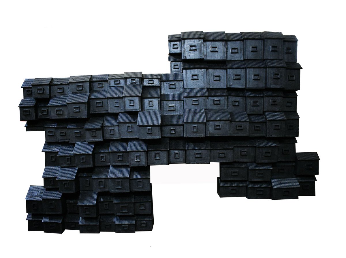 nmchatterji's tweet image. City in the moonlight #sculpture #woodensculpture