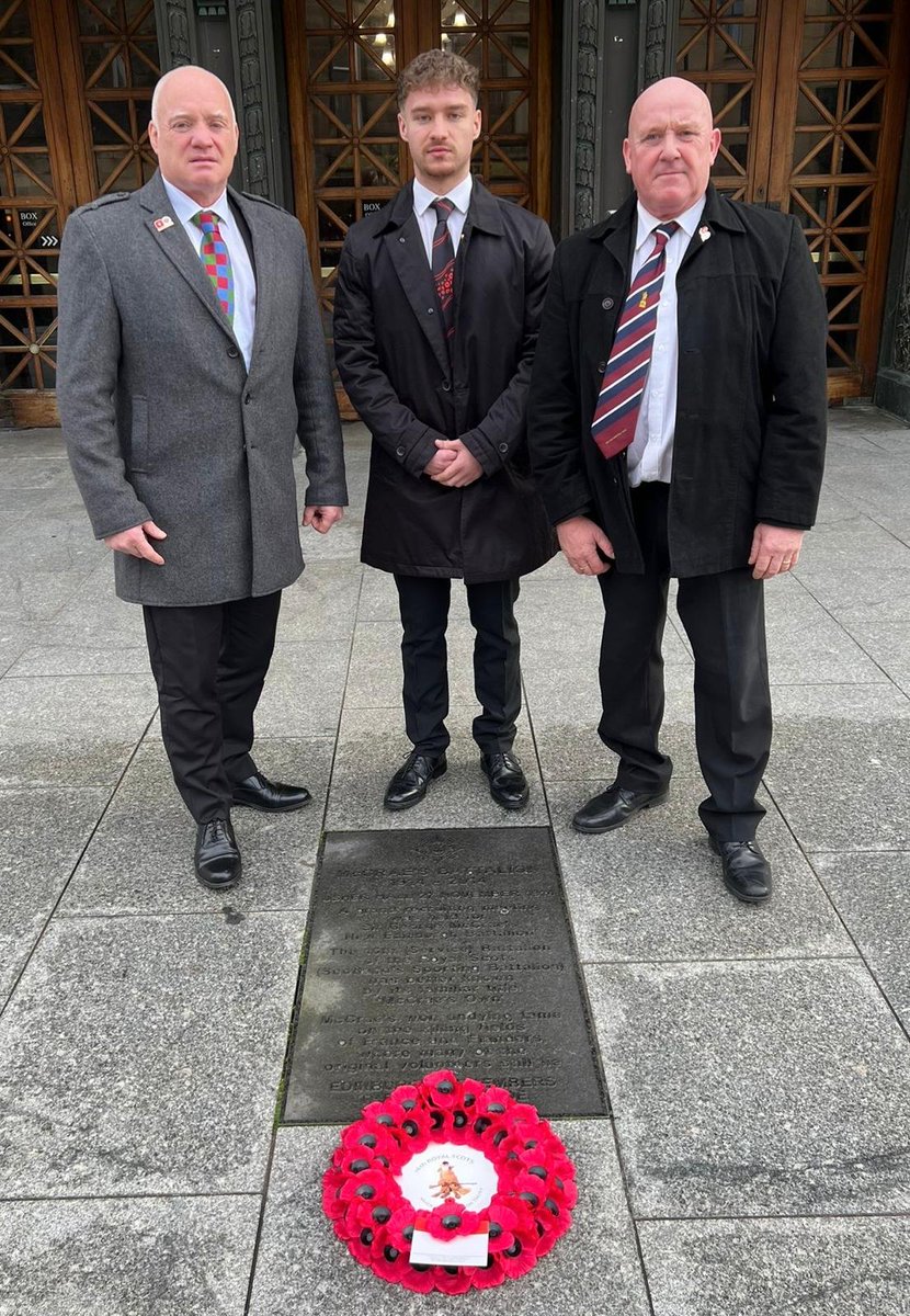 McCrae's Battalion Trust (@mccraesown) on Twitter photo Aidan, Robert and Sandy Cleland, members of the Trust, represented us at the <a href="/cuthbert_church/">Rev Dr Pastor Pete Sutton 🏴🇺🇸</a> Remembrance Sunday service yesterday. Aidan laid a wreath on behalf of McCrae's Battalion Trust in McCrae's Place outside the Usher Hall Aidan, Robert and Sandy Cleland, members of the Trust, represented us at the <a href="/cuthbert_church/">Rev Dr Pastor Pete Sutton 🏴🇺🇸</a> Remembrance Sunday service yesterday. Aidan laid a wreath on behalf of McCrae's Battalion Trust in McCrae's Place outside the Usher Hall