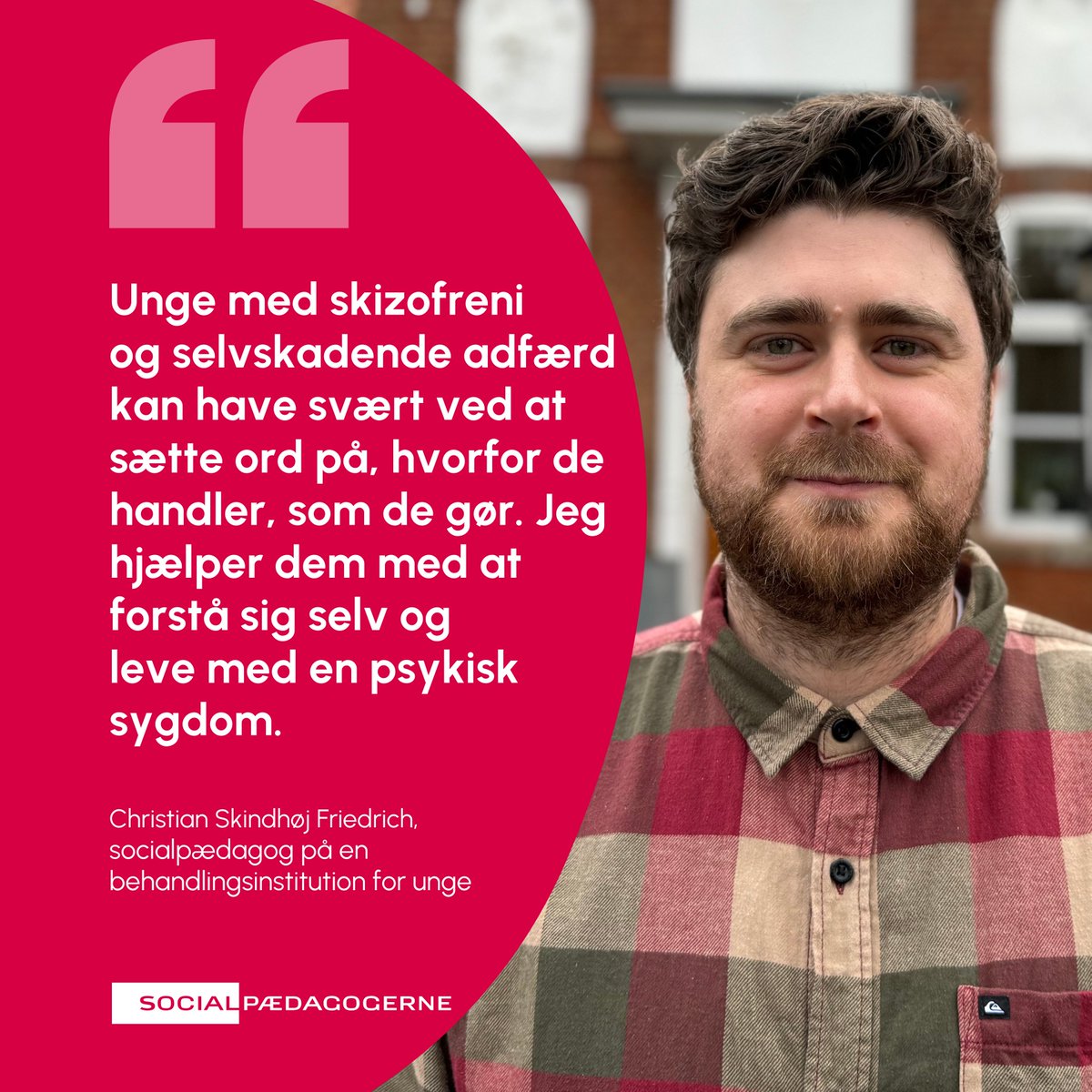 socialpaed's tweet photo. 1/3🧵Socialpædagogisk arbejde kræver socialpædagogisk faglighed Og nok af den. Men idag mangler socialpædagoger som Christian Friedrich, der arbejder med unge med komplekse psykiske lidelser. Behov for at styrke uddannelsen til socialpædagog, så flere vil uddanne sig🔗👇 #uddpol https://t.co/nIv7d4wTJg