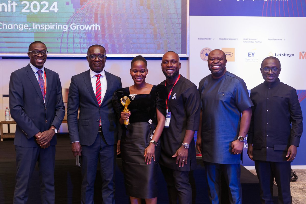 LetshegoGhana's tweet photo. Our Chief Finance Officer- Poelo Mkpayah- was a panel speaker at Evoke Impact's CFO & Future of Finance Summit 2024 held at the Labadi Beach Hotel.
Poelo Mkpayah was also named CFO of the Year for the Non-Bank Financial Institutions category. Congrats Miss P!
#CFOSummit https://t.co/OnkCFL7MIe