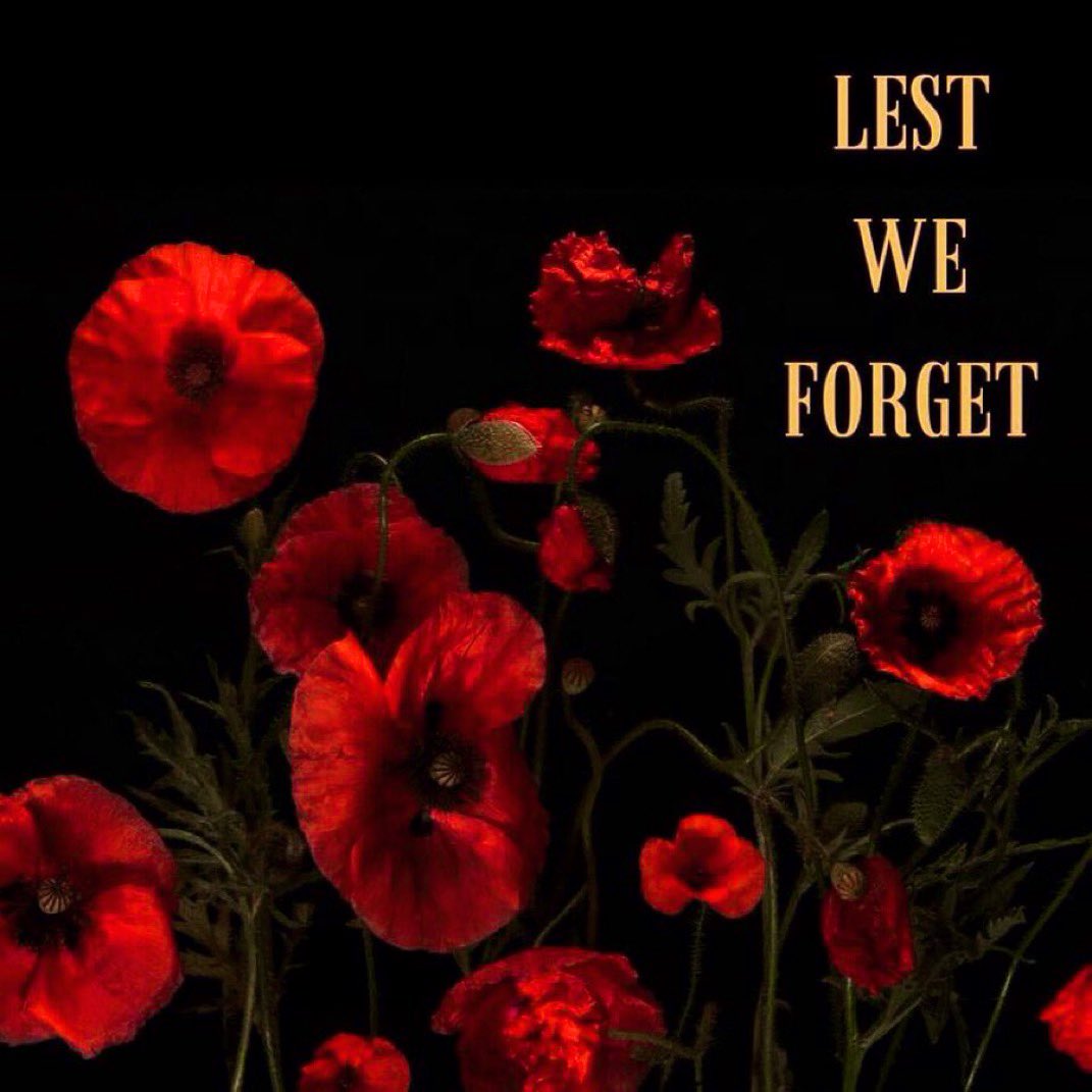 “At the going down of the sun and in the morning, we will remember them.
#LestWeForget.”

🌺 #RemembranceDay