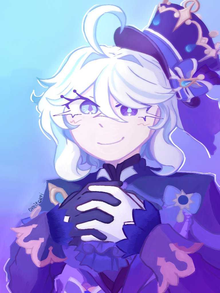 okeitokei's tweet photo. furina that i drew from last year #Furina https://t.co/GpBCX7x7oF