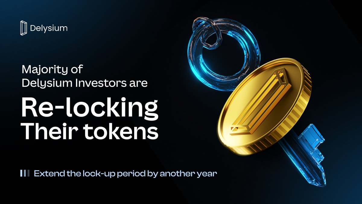 𝐀𝐈 𝐜𝐮𝐫𝐫𝐞𝐧𝐜𝐲 𝐢𝐬 𝐜𝐫𝐲𝐩𝐭𝐨. We believe in it, and we are here  for the long run. We are proud to announce that the majority of our  investors have committed to 𝐫𝐞-𝐥𝐨𝐜𝐤𝐢𝐧𝐠 𝐭𝐡𝐞𝐢𝐫