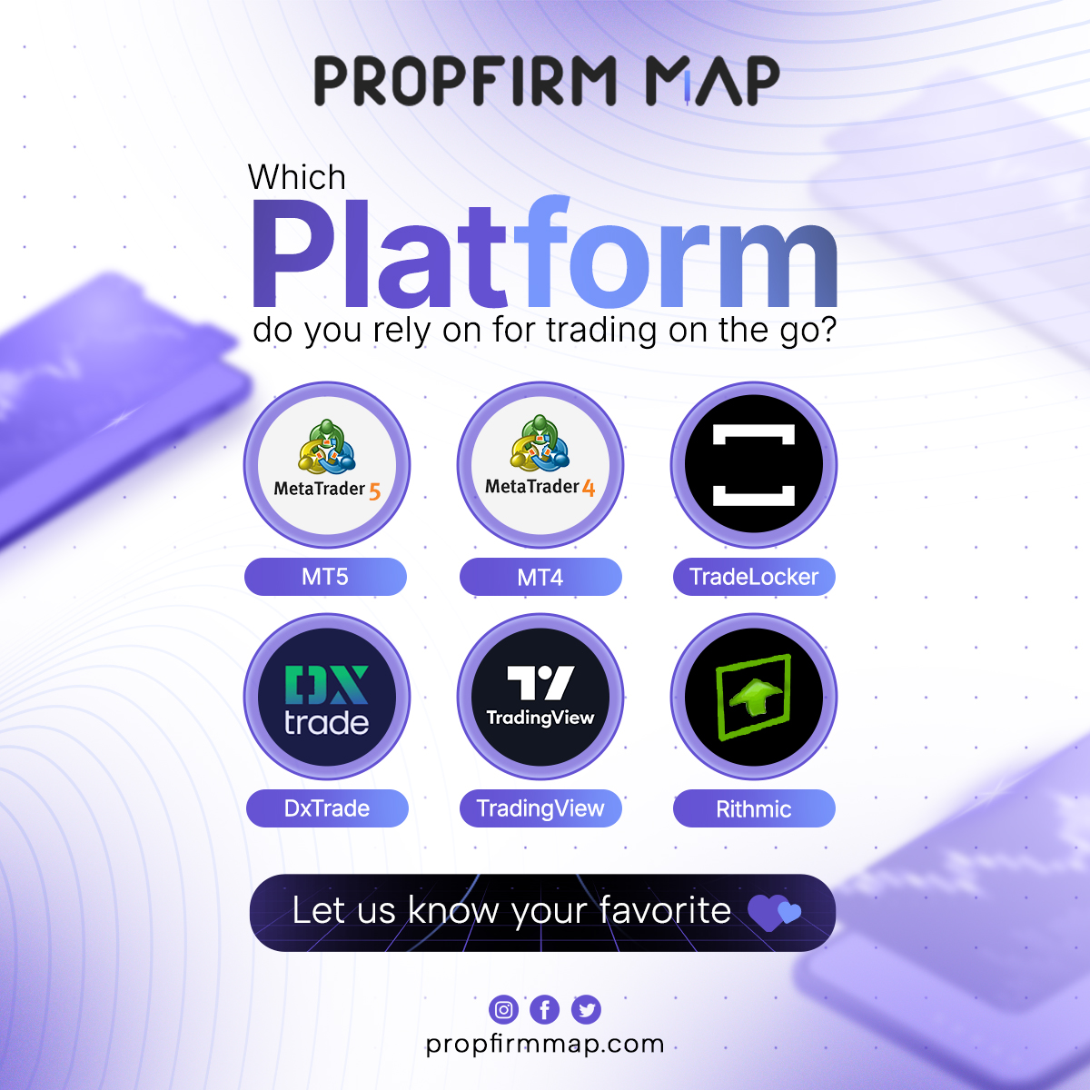 PropFirmMap's tweet image. 📱 Which app do you user for Mobile Trading?