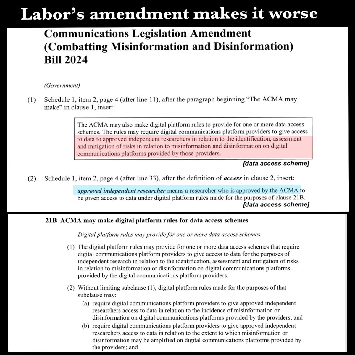 <a href="/elonmusk/">Elon Musk</a> - if you thought our Labor Government’s Misinformation &amp; Disinformation Bill was bad before, have a look at the addition they‘ve made to it (by amendment to the original bill) while everyone was distracted cheering on President Trump’s win. 

If this legislation goes