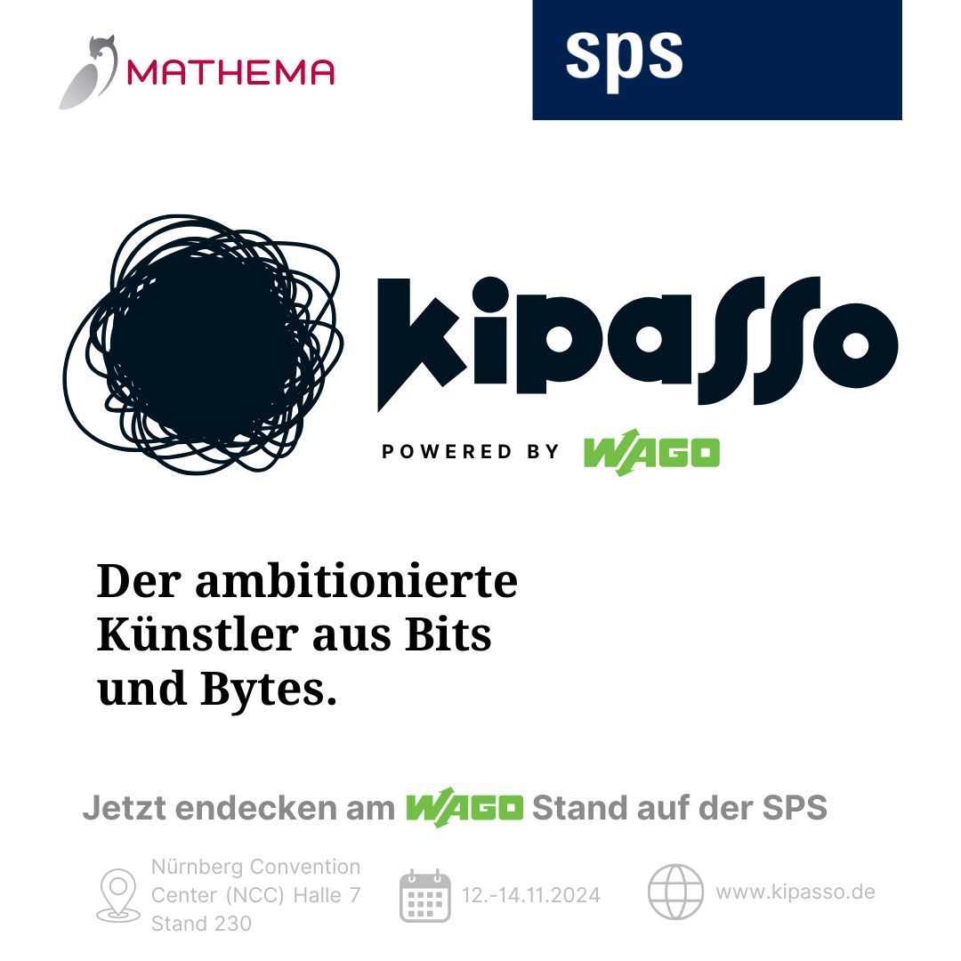 Auf die Plätze, fertig, #Kipasso! 🦾

Verpasst nicht unseren zeichnenden Roboter auf der SPS und lasst euch euer persönliches Porträt von ihm anfertigen. 🖌️

Wir freuen uns auf die Möglichkeit, zusammen mit @WAGOKontakttech unseren Kipasso zu präsentieren!

Trefft uns vor Ort!