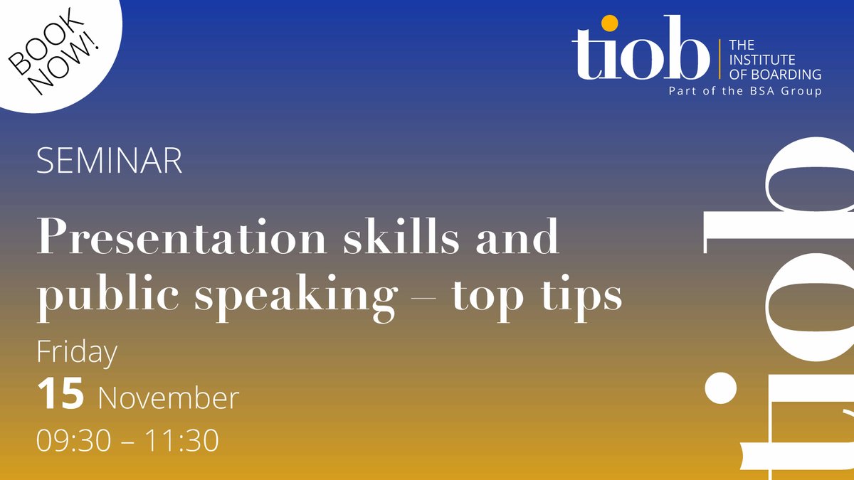 *THIS WEEK* A reminder to join our ‘Presentation skills and public speaking’ course taking place on November 15 between 09:30 – 11:30. Book your place now via ow.ly/fZEo50TNn1k