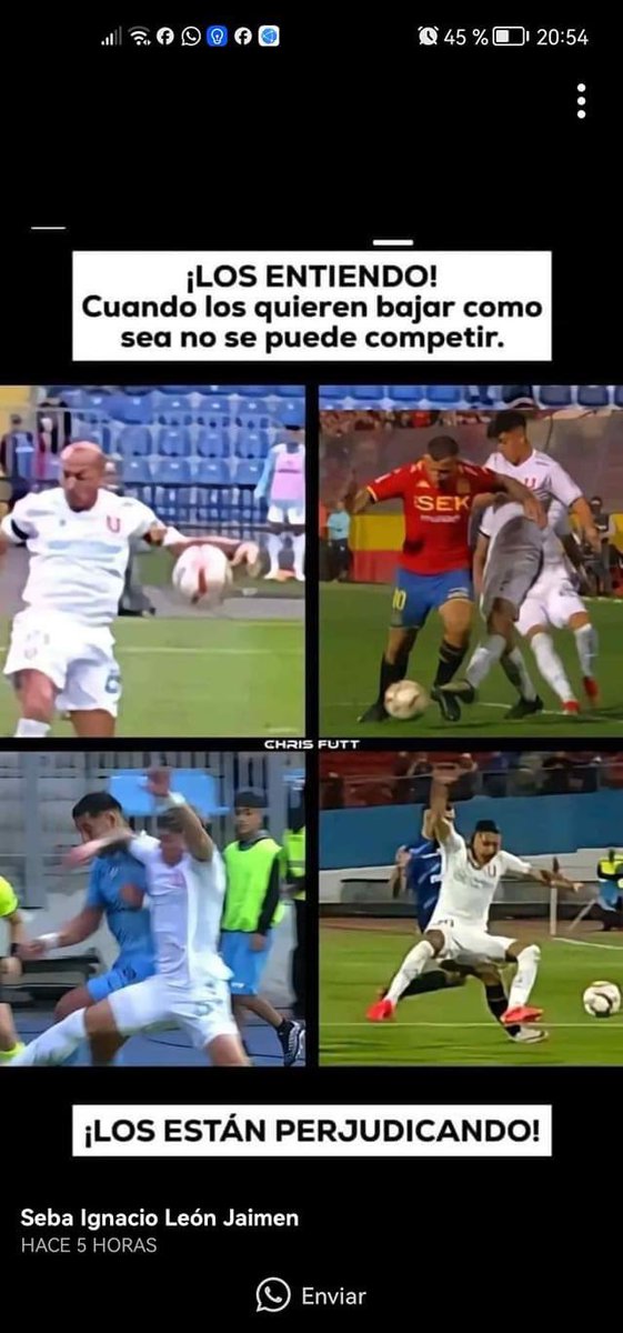 Isaac8087's tweet photo. @alejandraestay1 @IgnacioVargasN Han llorado todo lo que quieren, y en estas jugadas, que pasó ahi que los vi reclamando y menos llorando? https://t.co/gl1h2jYUb2