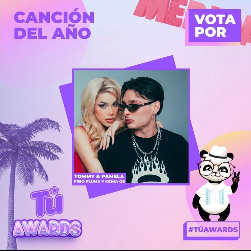 📢 | Hilo de premios a donde @KeniaOs está actualmente nominada ¡vota!

• Artista Latino "Kenia Os" - Kid's Choice Awards 🇲🇽
🔗:kcamexico.com/vota/artista-l… 

• Canción del Año "Tommy&amp;Pamela" junto a <a href="/_PesoPluma/">Peso Pluma</a> - Tú Awards 🐼
🔗:tuenlinea.com/tuawards/canci…