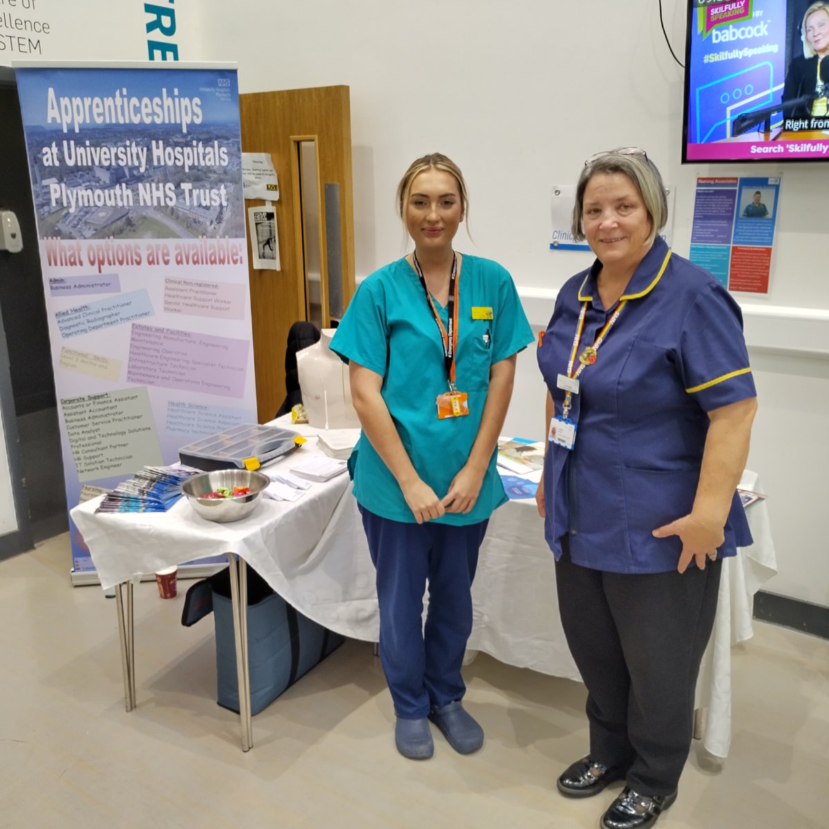 Great day attending City College Open Day with the amazing Cery's from our Emergency Department supporting. Cerys was a hit with attendees. Lots of people considering healthcare options for their careers, great to be part of their journey <a href="/ClinappteamUHP/">Clinical Apprenticeship and SWDP Team - UHPT</a> <a href="/UHP_NHS/">University Hospitals Plymouth NHS Trust</a> <a href="/Derrifordjobs/">UHP Derriford Recruitment</a>