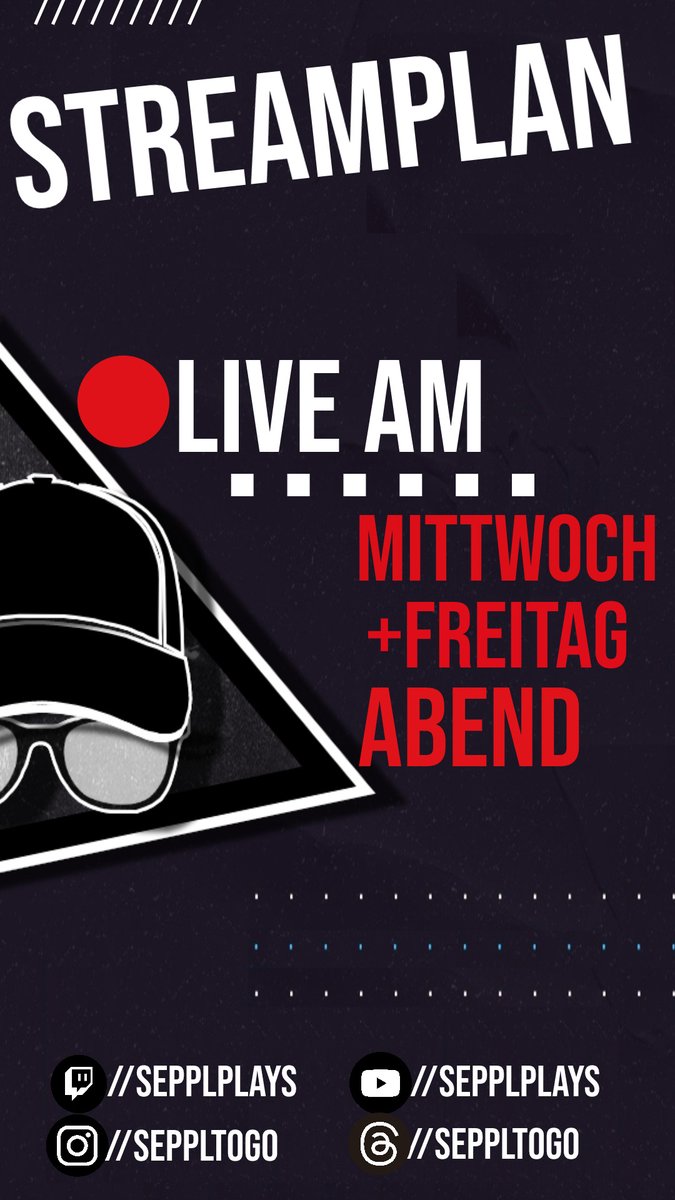 SepplToGo's tweet image. #Streamplan für Live-Content 
Kick: kick.com/couchstratege 

🔴 Mittwoch ab 20:00 Uhr   
🔴 Freitag ab 20:00 Uhr   

Schaut doch gerne mal vorbei 😉 und ganz wichtig, bitte fleißig teilen
#ContentCreator #channelupdate #KickStreaming #KickStreamers #kickcommunity