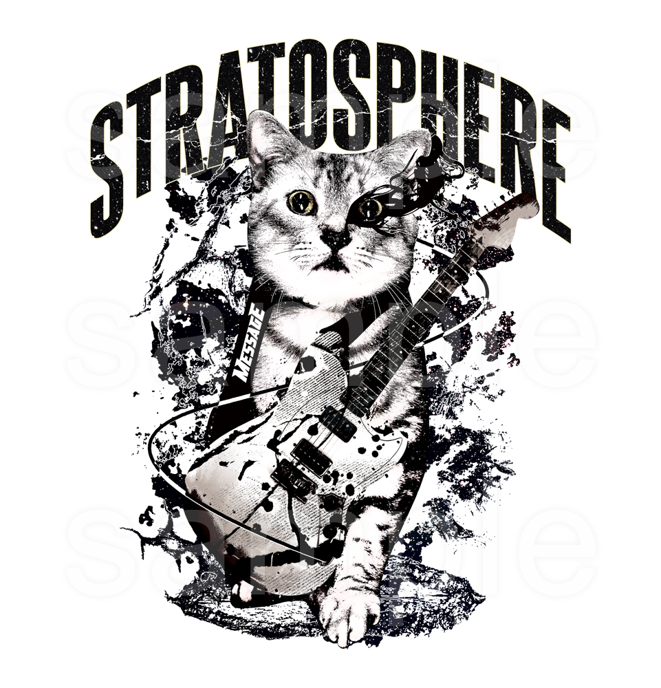 Tshirts_MessagE's tweet photo. ねこ音楽Tシャツ「STRATOSPHERE」
成層圏まで音楽をかニャでよう♪
サバトラストラトスのストリート作品です☆
https://t.co/lPHQ0Hek0O https://t.co/jwiuLeHpMn