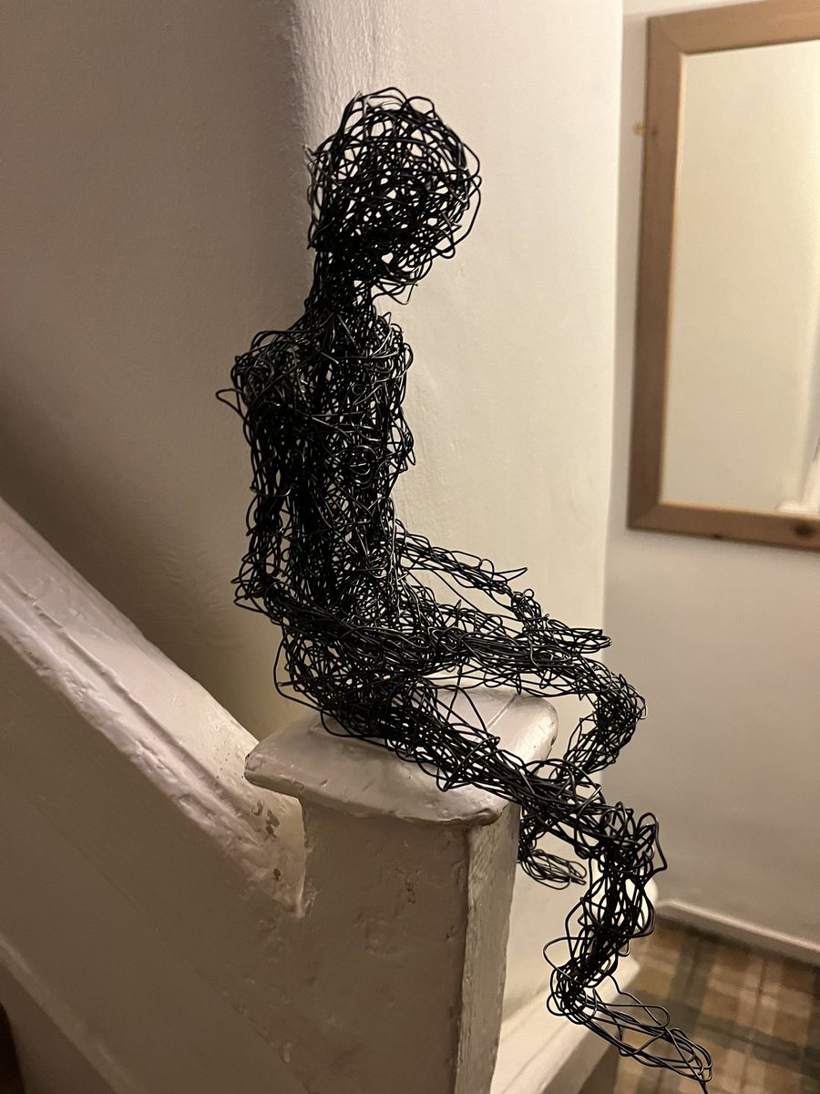In a fitting end to #OTWeek2024 I engaged in a creative wire sculpture workshop yesterday. I’m rather pleased with the outcome.