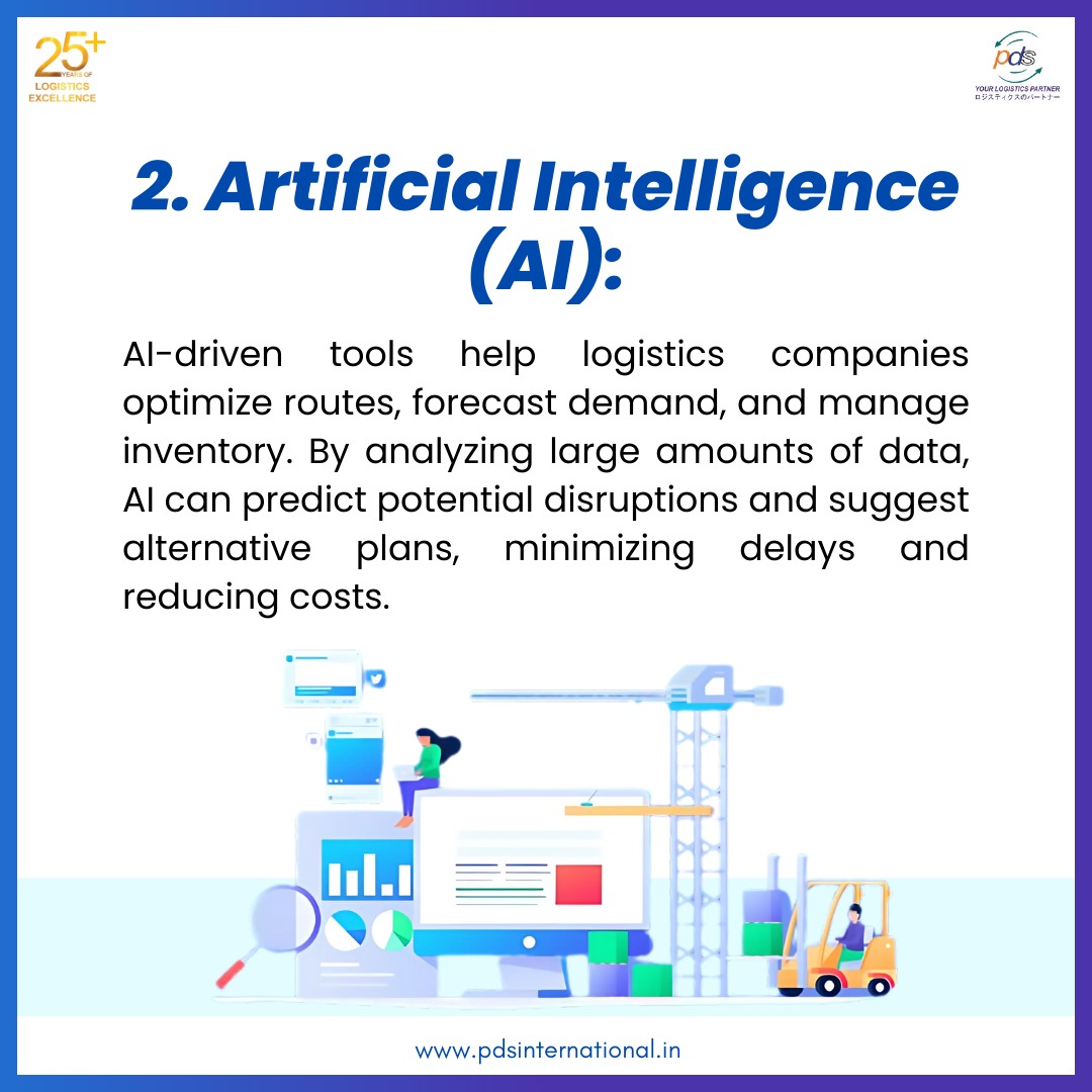 pds_in_pvt_ltd's tweet image. Logistics is embracing the digital age!

Discover how Automation, AI, and IoT are shaping efficient, responsive, and sustainable supply chains.

#techinlogistics #futureofsupplychain