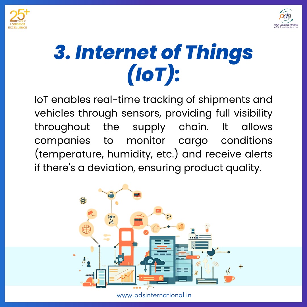 pds_in_pvt_ltd's tweet image. Logistics is embracing the digital age!

Discover how Automation, AI, and IoT are shaping efficient, responsive, and sustainable supply chains.

#techinlogistics #futureofsupplychain