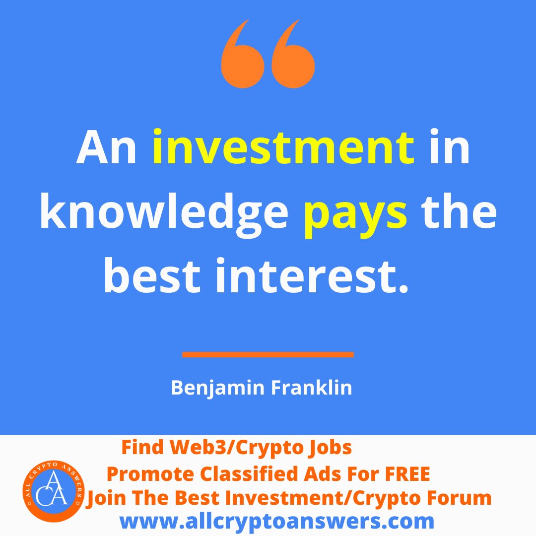Allcryptoanswers- Best Crypto Forum and Job Board (@Allcryptoans) / Posts /  X