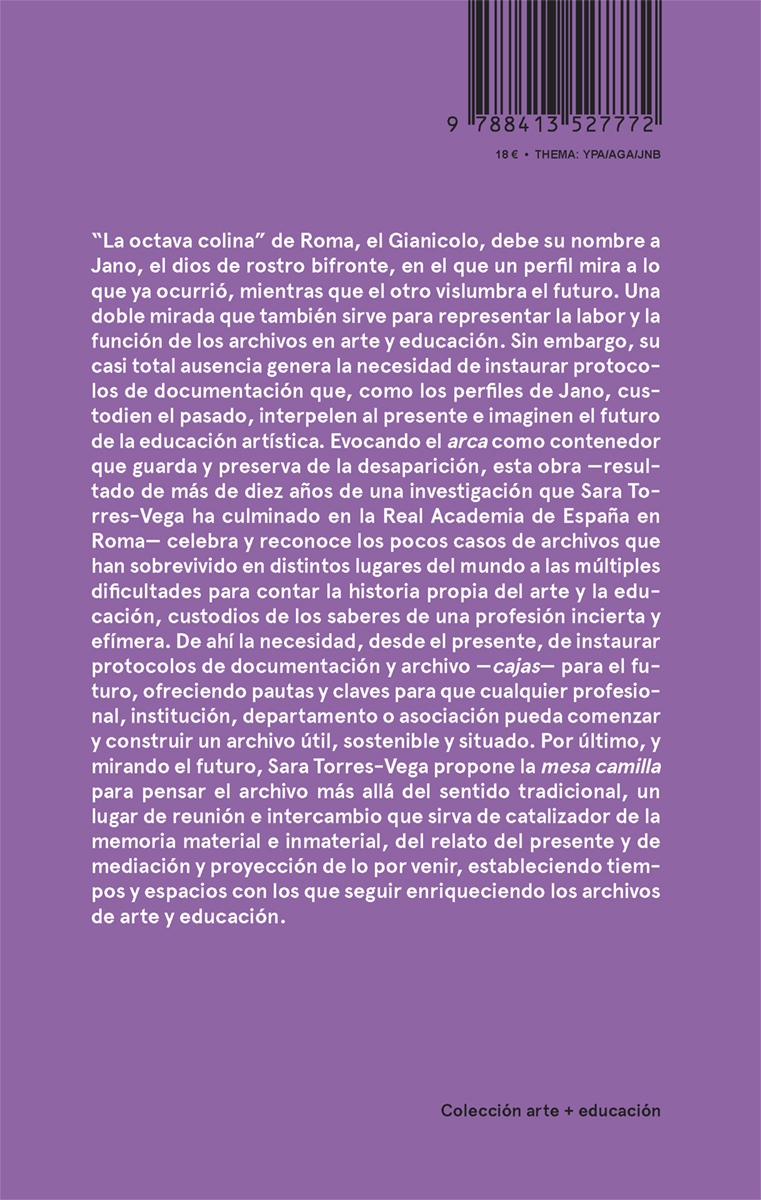 Una reflexión sobre la vía para enriquecer los archivos existentes de educación artística: 'Mediar el futuro. Archivo y memoria en arte y educación', de Sara Torres-Vega @storresvega. #Colección arte + educación. catarata.org/libro/mediar-e…