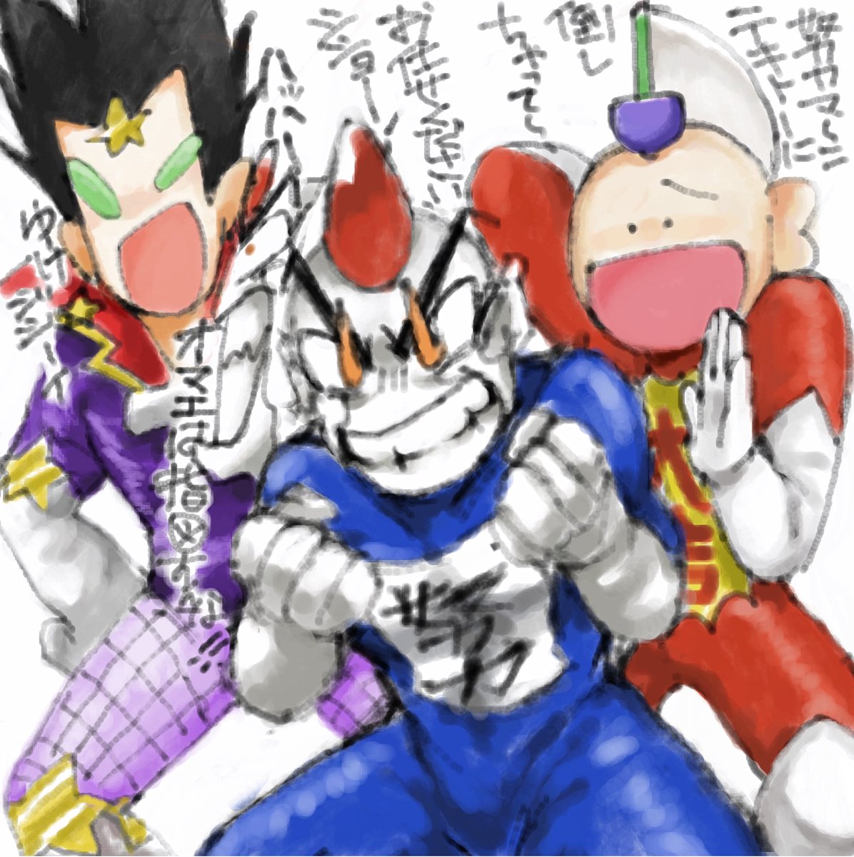 zmm_luc777's tweet photo. ラキ努スパ 3馬鹿かわいい https://t.co/Wa8rINfk5H