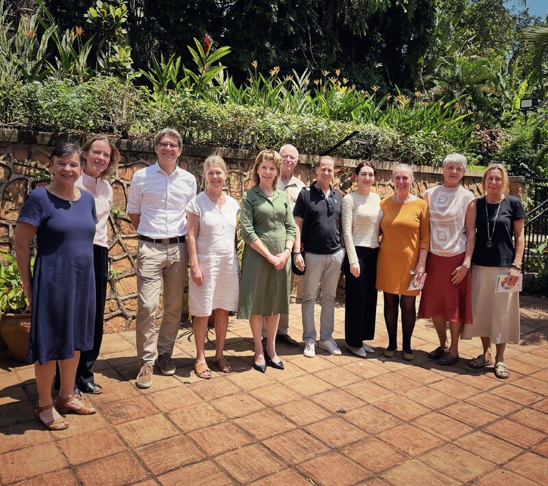 Productive and forward-looking conversation with visiting delegation from <a href="/karolinskainst/">Karolinska Institutet</a>, in Uganda as part of their longstanding collaboration with <a href="/Makerere/">Makerere University</a> and its development through <a href="/CeshCentre/">CESH</a> that aims to develop capacity and mobilise actions for sustainable health. 🇸🇪🇺🇬