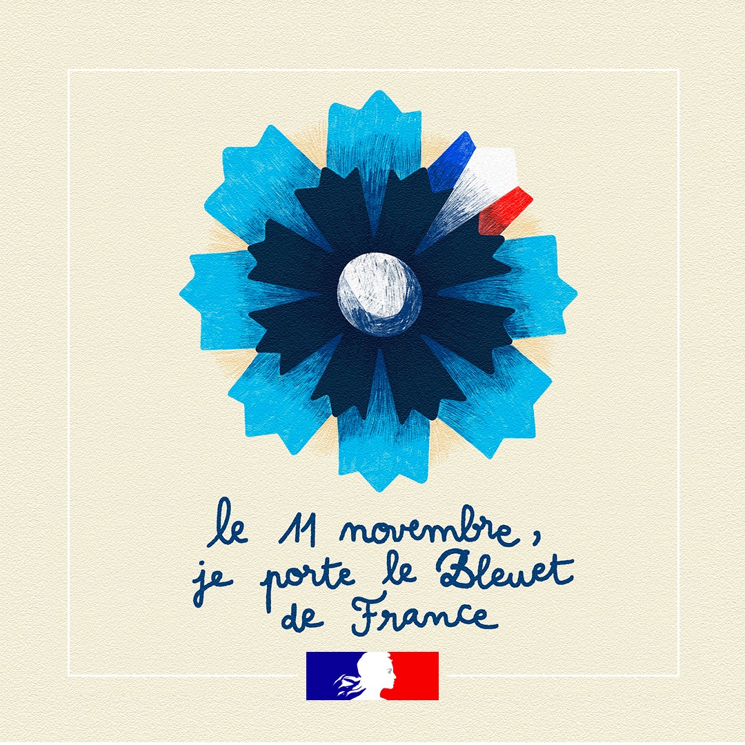 #JeSoutiensLeBleuet 🇫🇷 « Aidons ceux qui restent » Soyons porteurs du <a href="/BleuetFrance/">Bleuet de France</a>, participons aux cérémonies mémorielles du #11novembre et faisons vivre la solidarité entre générations !
bleuetdefrance.fr
<a href="/onacvg/">ONaCVG</a> <a href="/Armees_Gouv/">Ministère des Armées et des Anciens combattants</a>