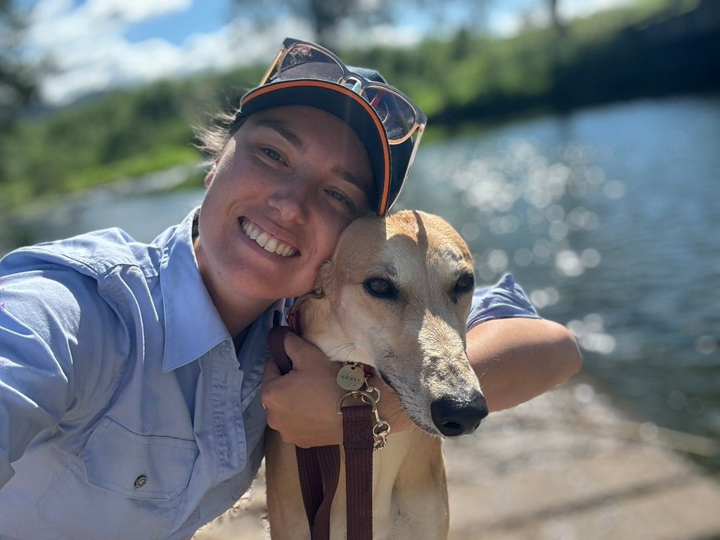 GAPNSW's tweet image. 🐾 Happy Adopter Tails: Honey &amp;amp; Kate

She's given me the perfect combination of motivation to keep me active and outdoors often, but is more than happy to relax with me on the couch all day too! My dream dog—thank you, GAP!"
👉 gapnsw.com.au/our-greyhounds

#happiness #greyhoundlife