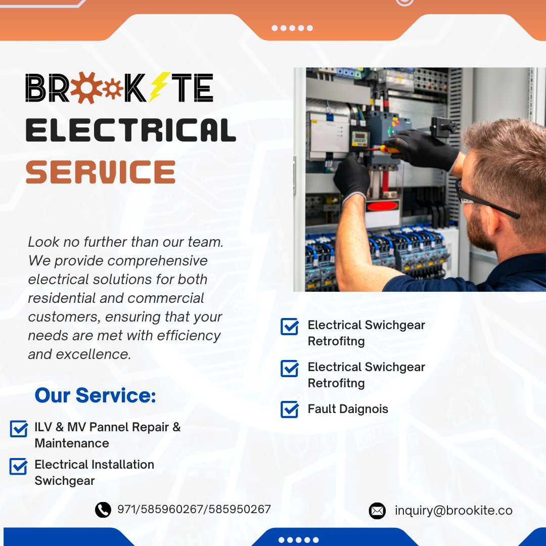 BrookiteL's tweet photo. Brookite Electrical Services offers top-notch electrical solutions for residential, commercial, and industrial clients. 

#electricalservices #ProfessionalServices #commercialelectrical #residentialelectricalservices #IndustrialElectrical #brookiteelectricalservice https://t.co/L65AMQ3cQS