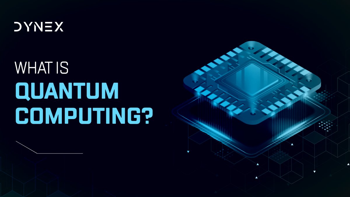 dynexcoin's tweet image. What is Quantum Computing? 

#QuantumComputing uses quantum mechanics to process information in ways classical computers can’t. It can solve complex problems faster, transforming industries like pharmaceutical, finance, and more.

Discover how Dynex makes quantum accessible with…