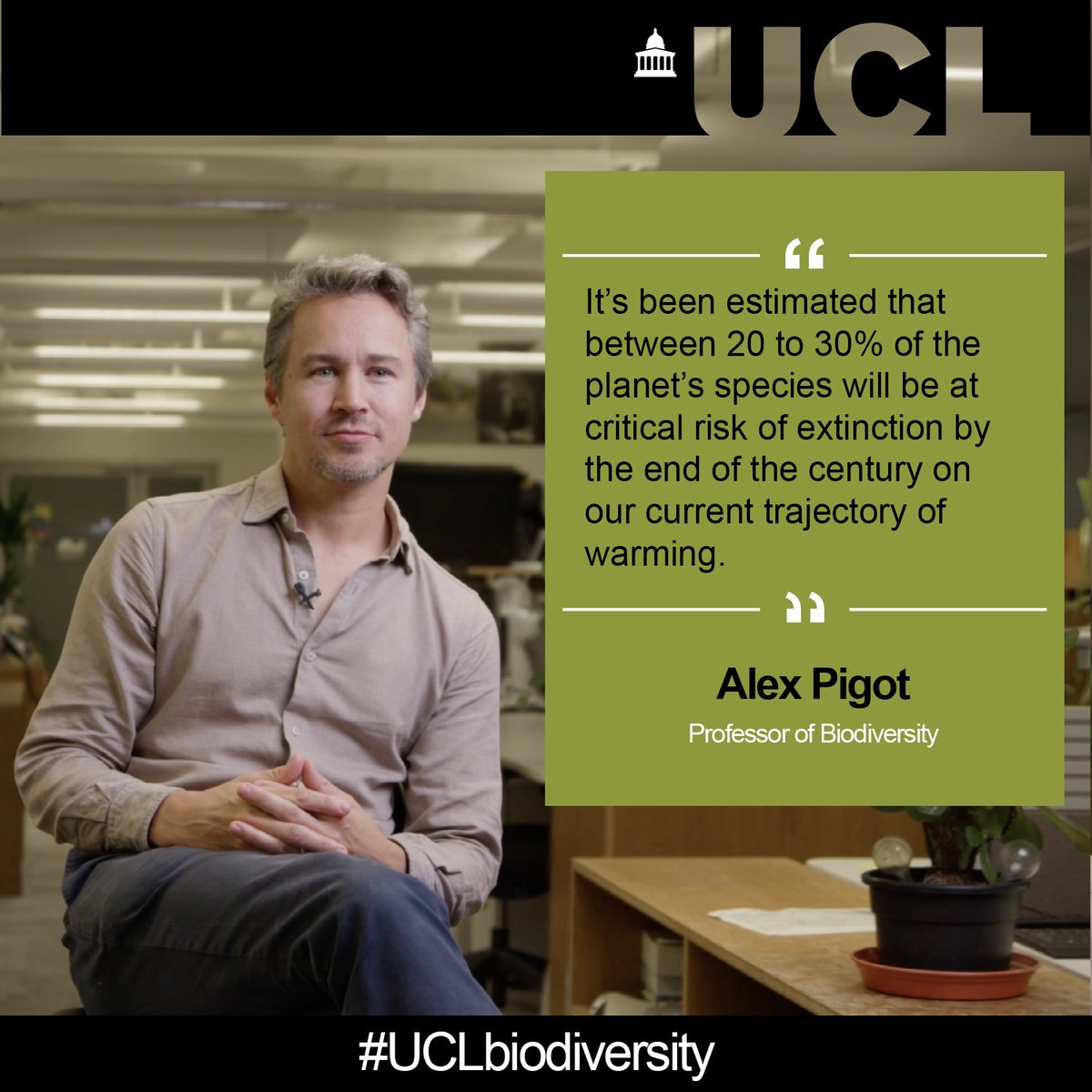 The United Nations Climate Change Conference (COP29) starts today. Find out more about how climate change affects biodiversity and meet UCL's team at COP29: bit.ly/3NCRmWo 

#ClimateUCL #COP29Baku #UCLGenerationOne