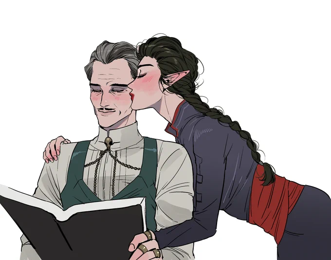 겨스님은 독서를 좋아해 #DragonAgeTheVeilguard #EmmrichVolkarin