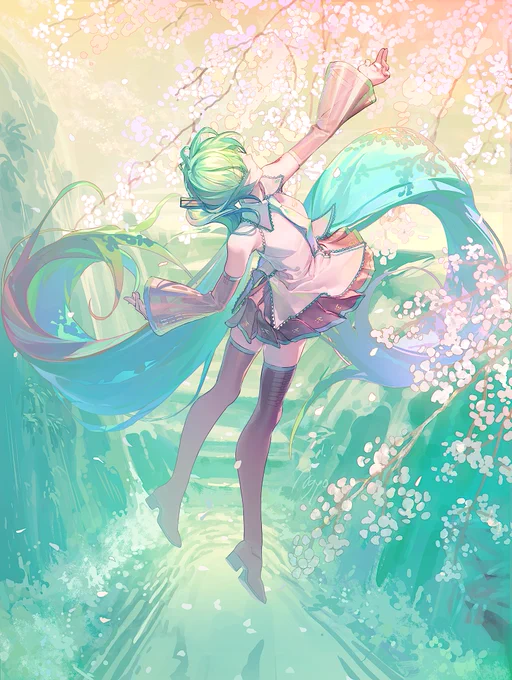 初音ミク記念絵2024 